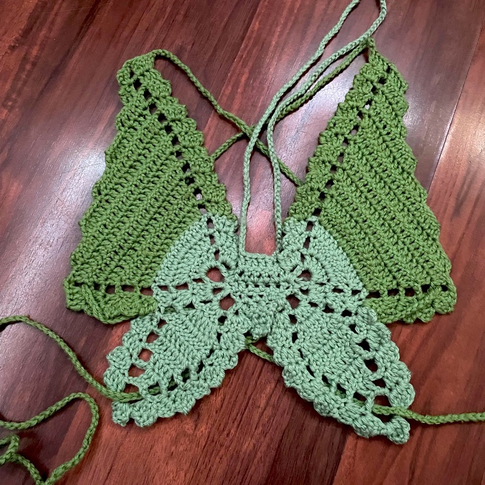 Butterfly crotchet top!!